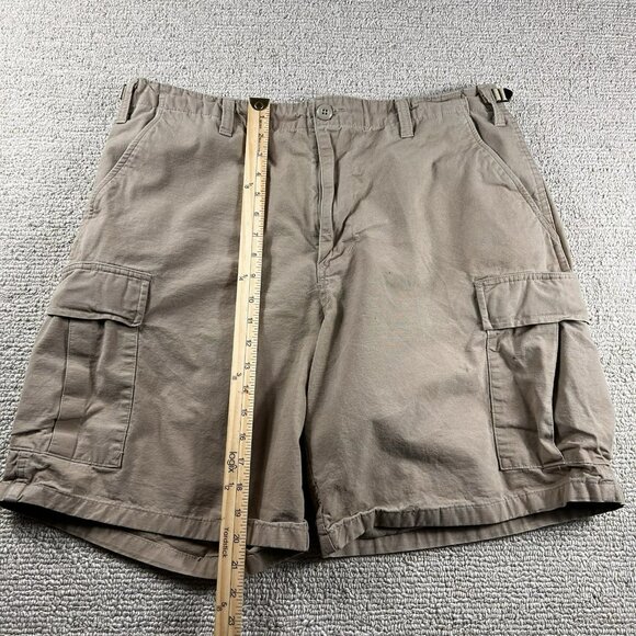 Tru-Spec Flat Front Cargo Work Shorts Pockets Beige Men’s Size 36 x 9 Large - Picture 5 of 8